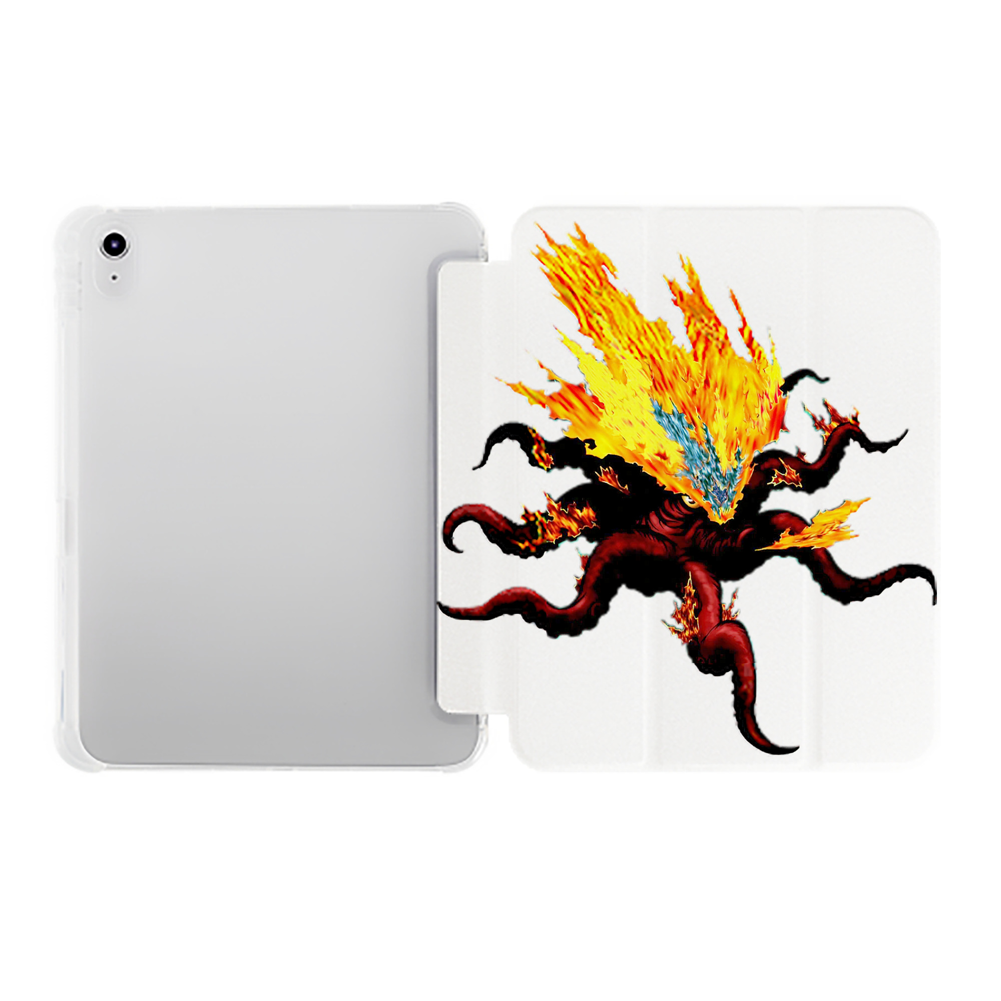 （画像用） 遊☆戯☆王 Yu-Gi-Oh! IPad ケース ペン収納付き 三つ折りスタンド PUレザー×シリコン 対応機種9.5/10.5/10.9インチ